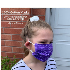 Cotton Masks with Filter Pockets